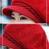 Thicken Warm Winter Beret Hat Plush Skullcap Soft Beanie Hat  Women