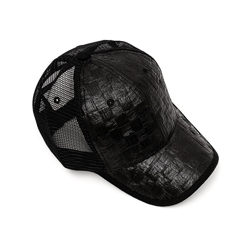 Summer Straw Baseball Cap Men's Outdoor Breathable Cap Women's Mesh Sunshade Cap