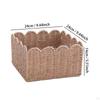Container Bin Woven Basket Paper Rope for Bathroom Countertop Pastries And More