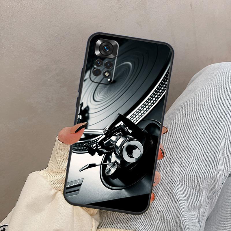 Vinyl DJ Record Art Case For Xiaomi Redmi Note 12 Pro 8 9 10 11 Pro Note 11S 9S 10S 9A 9C 9T 10C 12C Cover