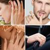 Titanium Steel French Style Jewelry Rotating Ring Trendy Jewelry Fashionelegant Normcore Zircon