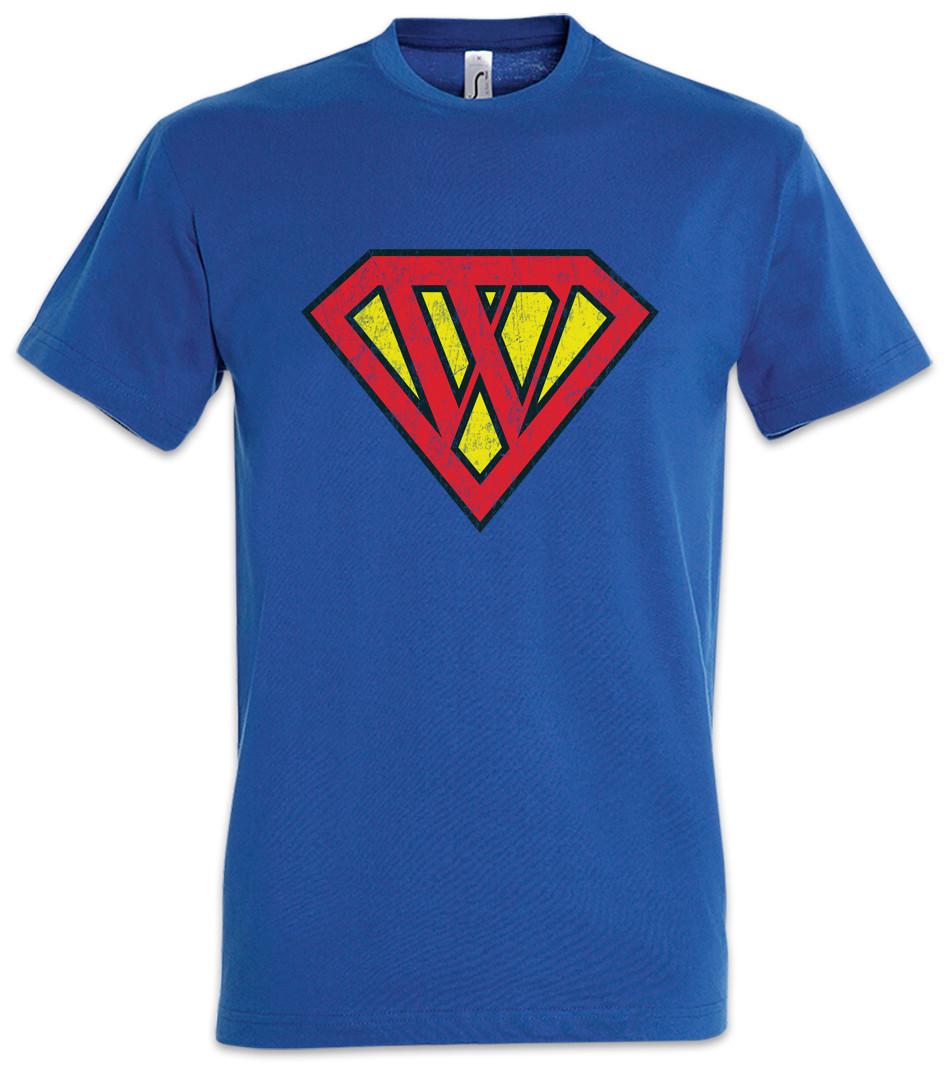 Super W T-Shirt Letter Gift Birthday Mother Day fathers day Fun Comic XXL