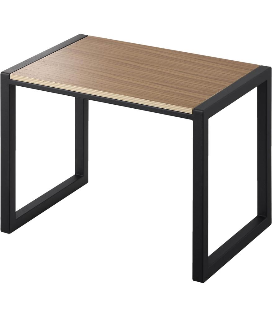 Yamazaki Step Stool H30 Black W40 X D28 X Tower Step High Type No Assembly Required 10124 (Yamazaki) [Finished Product] H30.1cm