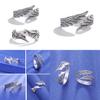 Vintage Angel And Devil Wing Ring Adjustable Open Ring For Couples Unique Alloy Jewelry Supplier