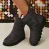fashion New Women's Waterpoof Snow Boots Winter 2024 Thick Plush Warm Ankle Boots for Women Plus Size Non Slip Cotton Padded Shoes Woman