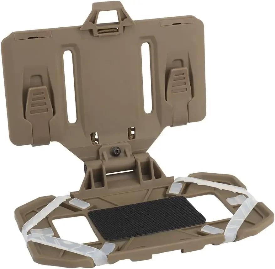 

1PC Тактична складна навігаційна дошка MOLLE CS Військовий футляр для страйкбольних карт Панель адміністратора Тримач мобільного телефону для екрану пустельний