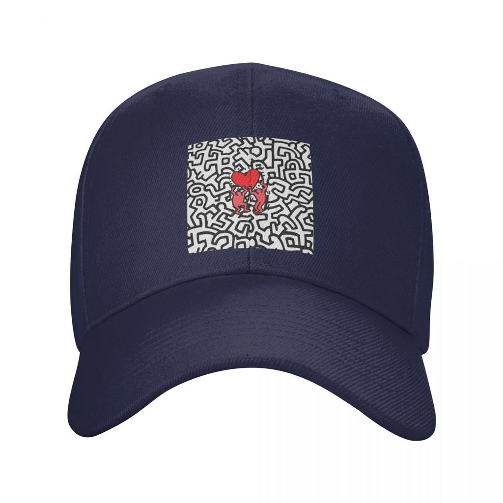 Cappellini da Baseball Geometrici Haring Graffiti Migliori Amici Moda Uomo Donna Cappelli Cappellino da Esterno Cappellino da Baseball Hip Hop Casquette