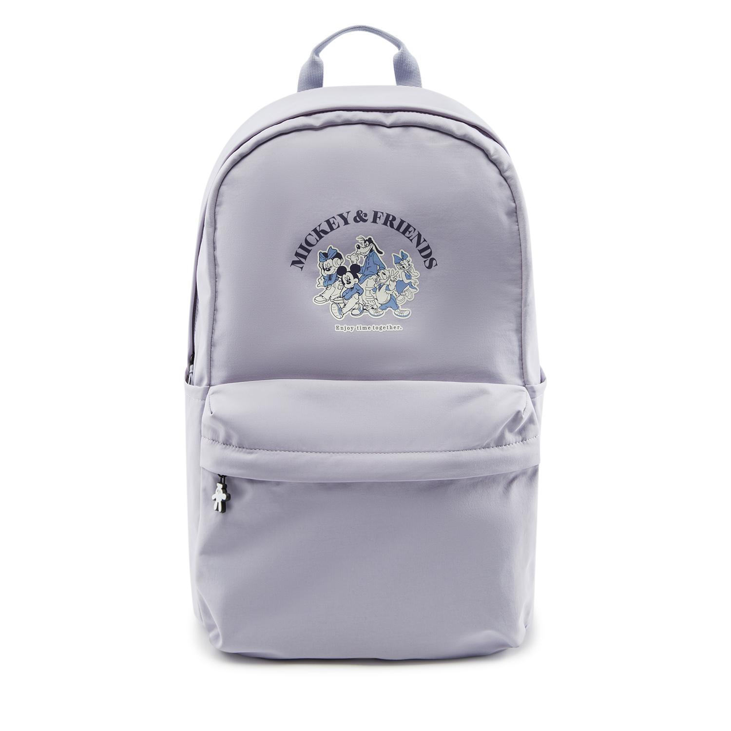 Li Ning × Disney Collaboration Cute Print Nylon Backpack Unisex Backpack Frost-Blue ABSV247-3 Frost Blue
