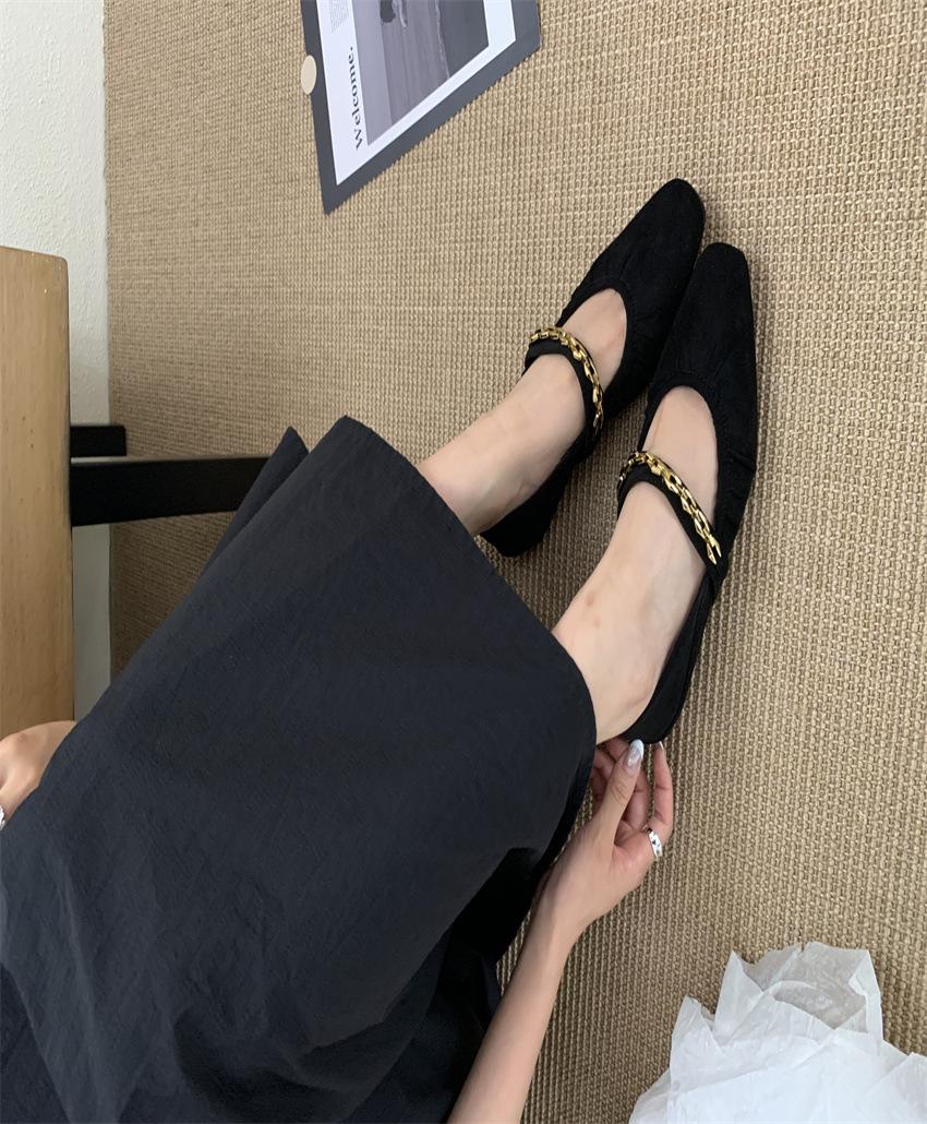 Новая мода на четыре сезона, женские туфли-лодочки с острым носком, повседневные однотонные туфли из овчины, женские туфли с низким верхом, нескользящая подошва из говяжьей кожи, туфли-лодочки 35