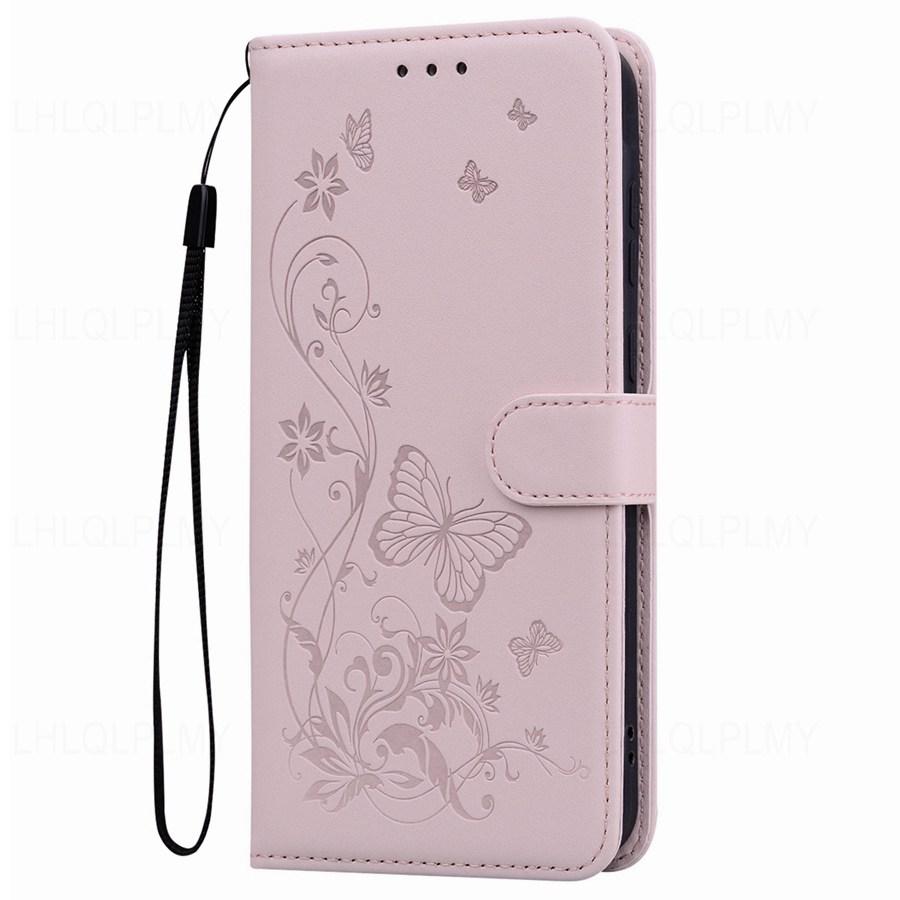 Butterfly Leather Flip Phone Case For OPPO A53 A53S A74 A5 A5X A6X A6 Pro 5G Reno 15 15F Realme GT 8 C85 15T 16 Vivo Y21d V60 Lite Wallet Book Cover