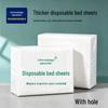 100 Waterproof & Oil-proof Non-woven Disposable Massage Bed Sheets with Face Hole, 80x180 cm