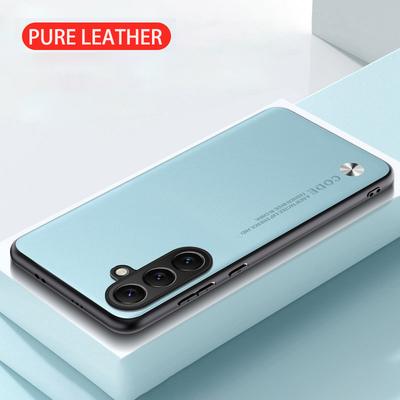 Luxuriöse PU-Lederhülle für Samsung S25 Edge S24 S23 S22 S21 S20 FE Plus Note 20 Ultra Hülle Silikonschutz Handyhülle