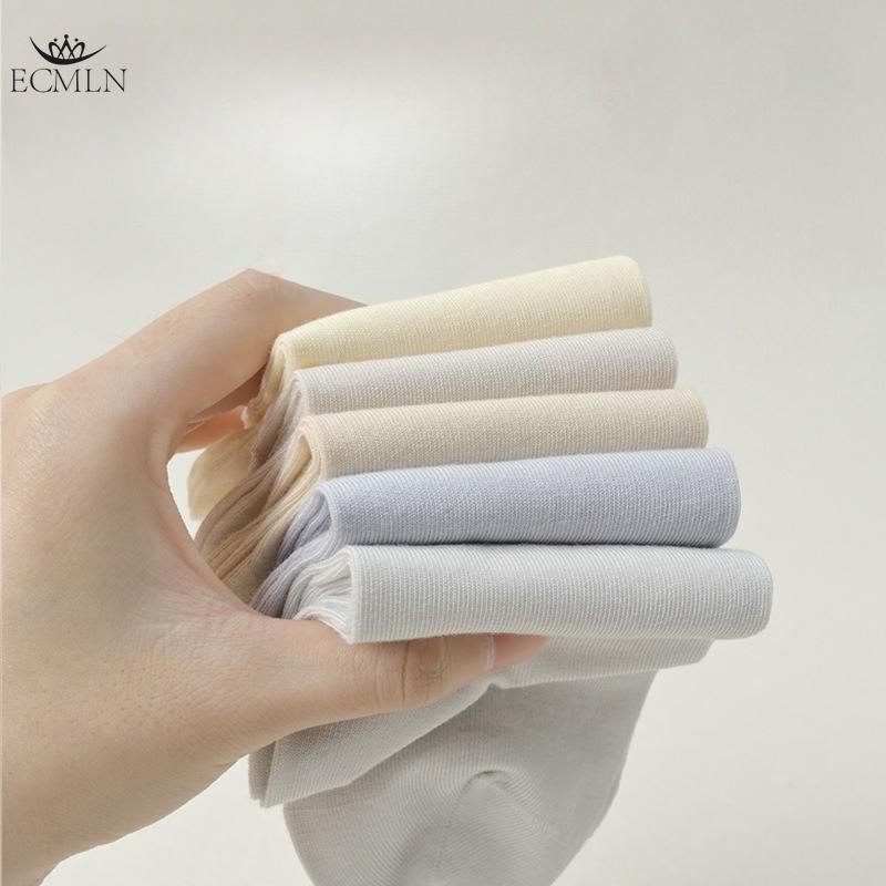 Women's Cotton Spring and Autumn Pure Color Simple Essential Anti Odor College Style Summer Breathable Socks