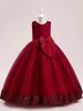 Girls' Formal Sequin Mesh Flower Princess Dress for Big Kids