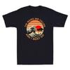 Surfing The Waves Are Calling And I Must Go Vintage Sunset Unisex's T-Shirt Cotton