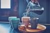 cores Arita Ware Made In Microwave and Dishwasher Mihanada C830BL Mug, 300ml, Japan, Safe, Porcelain, Blue,