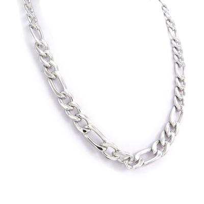[J9144] - Silver 'Maille Figaro' Necklace