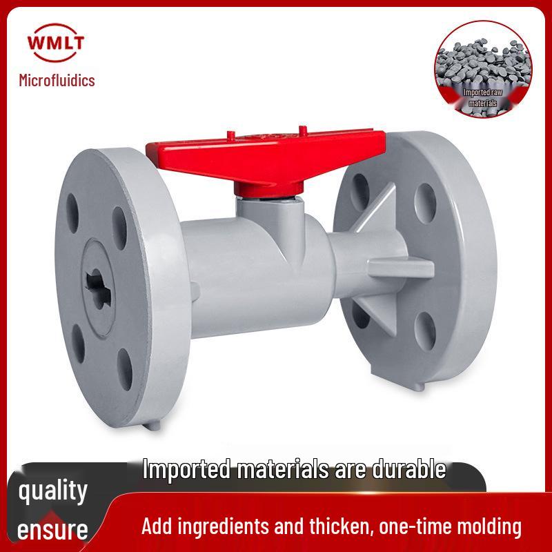 CPVC High-Temp Flanged Ball Valve for Industrial Chemical and Water Supply Pipe Systems