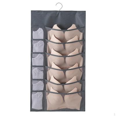 3 Piezas Organizador Colgante para Armario para Ropa Interior Sujetador Calcetines Tela No Tejida Ahorrador de Espacio Bolsa para Armario