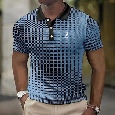 Men Short Sleeve T Shirt Casual Polo Shirts Fashion Business Tops Tee Shirt