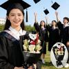 Bear Animal Bear Graduation Bouquet Lovely Bow Tie Bear Plush Bouquet Decoration  Birthday Party