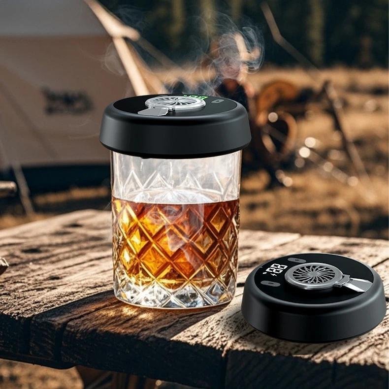 Electric Whiskey Smoker Upgrade Electric Cocktail Smoker Portable Smoking Tools For Home Bar BBQ Cooking Perfect For Whiskey And Cocktail Enthusiasts