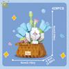 Flower Pot Micro Construction Block DO IT YOURSELF Rose Sunflower MOC Bouquet Mini Diamond Model Brick Toy Ideal for Kids Desk Decoration