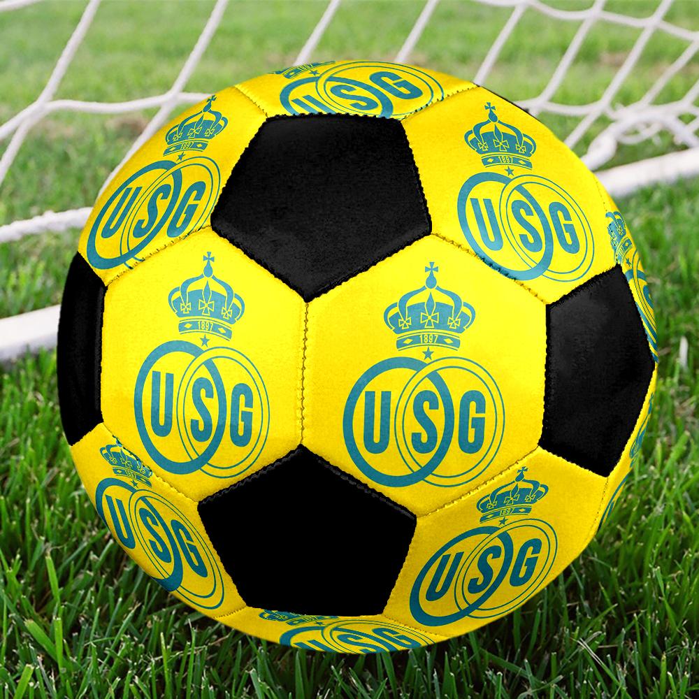 MAAT 5 Royale Union Saint-Gilloise Voetbal Kleurrijk Alle Leeftijden Machinaal Gestikt PVC Wedstrijd Klaar Duurzaam Hoge Stuit