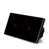 146*86*35mm Touch Control Switch Energy-saving Voice Control Switch Tempered Glass Panel PC Plastic UL94V0 Shell