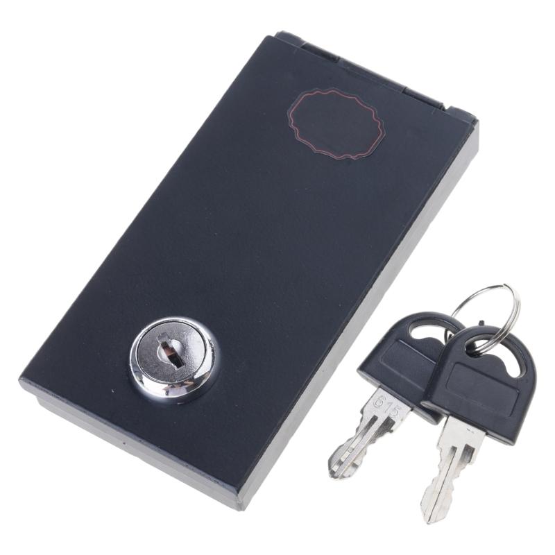 

Portable Security Box for Valuables Metal Construction Pocket Sized Money Organiser Lockable Cash Holder 1