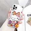 JZ21 Lovely Cartoon Hello Kitty dėklas, skirtas Samsung A04 A14 A23 M33 M53 Realme 10 9 C35 C55 VIVO Y02 X80 Infinix Hot 30 Note 11 Tecno Spark 8P Pro