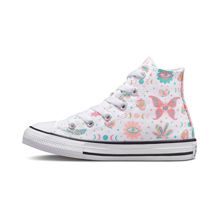 (PS) Converse Chuck Taylor All Star White Green Pink Kids A00926C EU 35