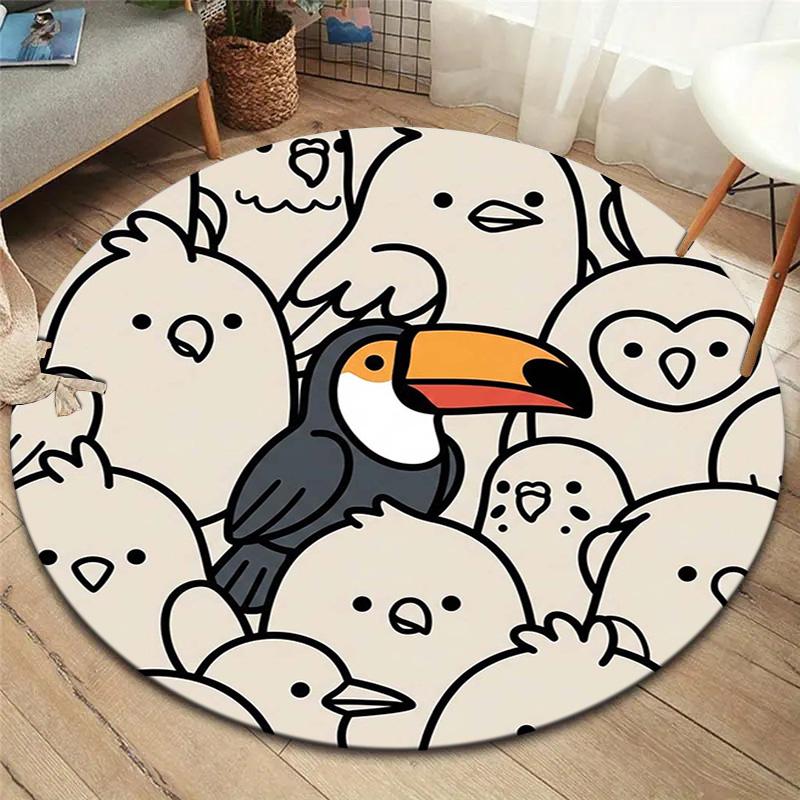 

1Pc Toucan Print Flannel Blanket, High quality Comfortable for All Seasons, Home Decor, Warmth and Comfort, Perfect for Christmas Gifts 80cmx80cm