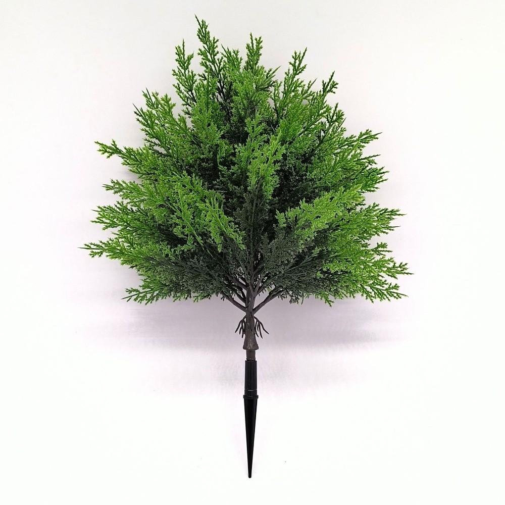 Greenery Artificial Pine Needle Green Plant with Ground Plug Christmas Branches Red Berry DIY Artificial Shrubs Bushes Christmas