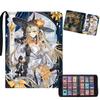 Arknight Card Binder Leather Zipper Anime Card Album - Fluorescent Dream Collection Card Holder 9 Pocket