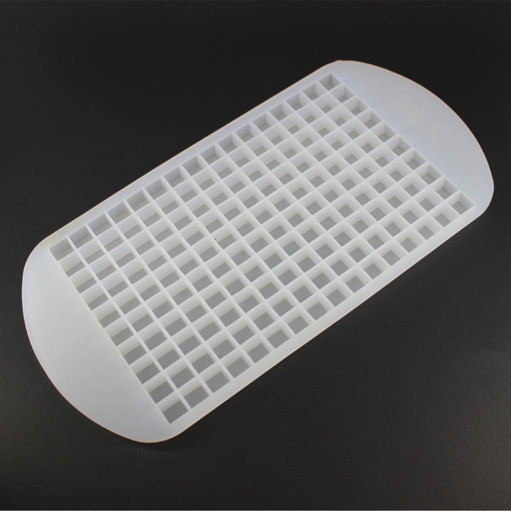 160 Grid Mini Silicone Ice Tray Ice Cube Foldable Ice Mold Mold Ice Space Saving Whiskey Cocktail Ice Maker Silicone Mold