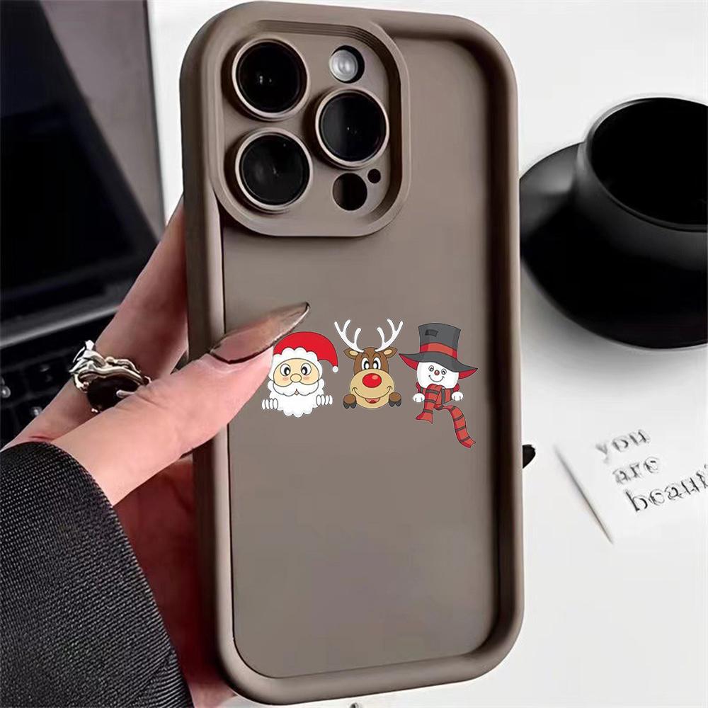 Ae120 Merry Christmas Santa Design Phone Cases for Xiaomi 14T 12 11 Lite 5G NE Redmi 13 14C 9C 9A A3 Note 12 Pro 11s Angel Eye Ladder Protective Cover