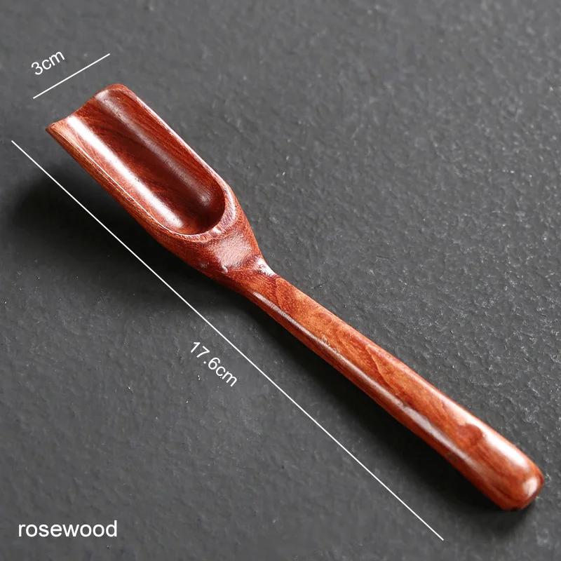 1 pz Accessori per il tè Cinese Kongfu Legno Bambù Stile retrò Cucchiaio da tè naturale Cucchiaio delicato Cucchiaino da tè portatile in bambù