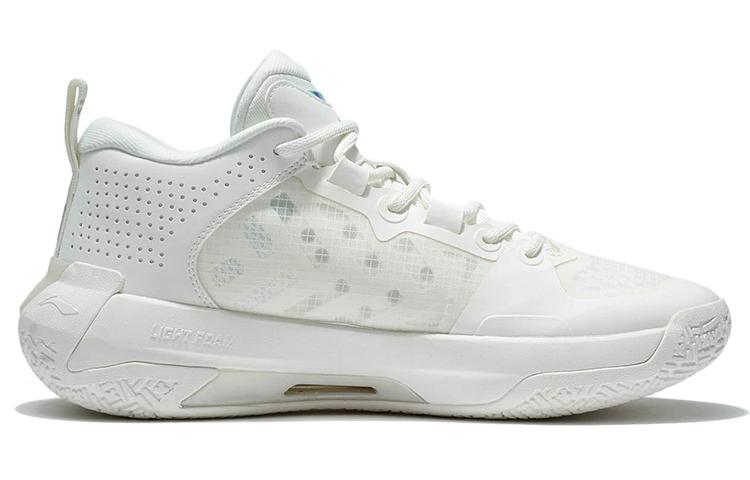 Li Ning Liren 2 Low Game Ready Abrasion Resistant Breathable Low Top Basketball Shoes Men's Mist White ABAS039-5
