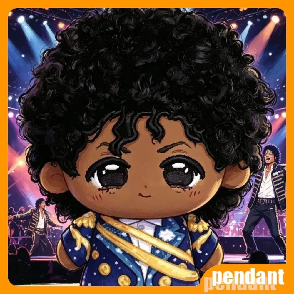 New In Stock Style Michael Jackson Doll Plush toy keychain Tuffed Figure Dolls backpack decoration birthday Gifts Toys