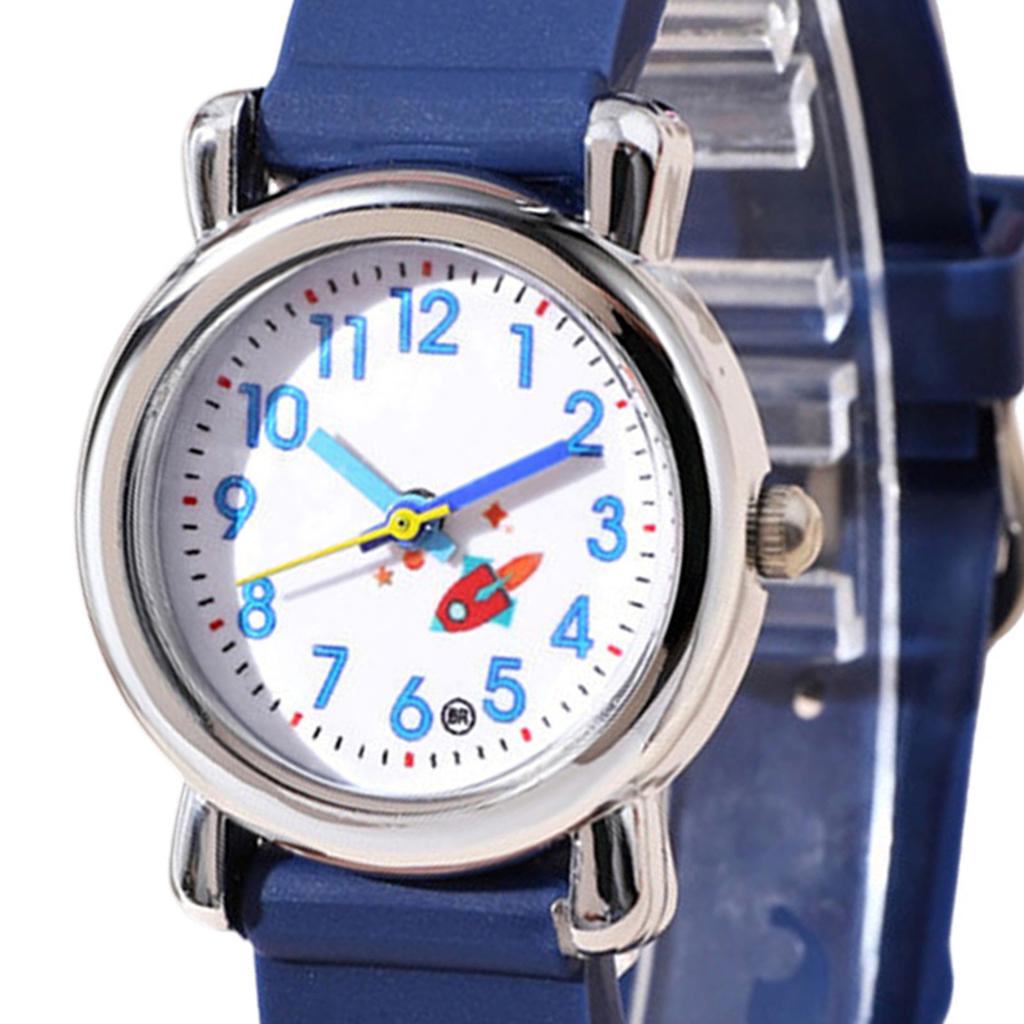 Children Quartz Wrist Watch Easy To Read Kindergarten Learn Time Watches for Toddlers Boys Girls