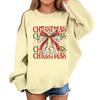 Children's Fashionable Casual Long-sleeved Loose Christmas Print Pullover Sweatshirt