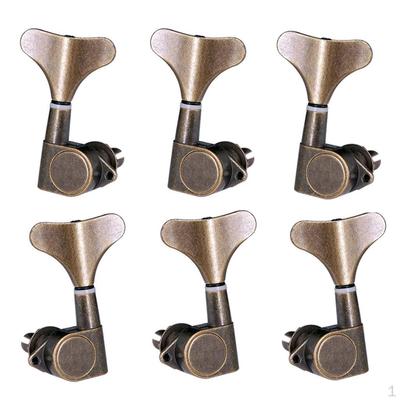 6pcs 3R 3L Heads Tuning Pegs (Bronze)