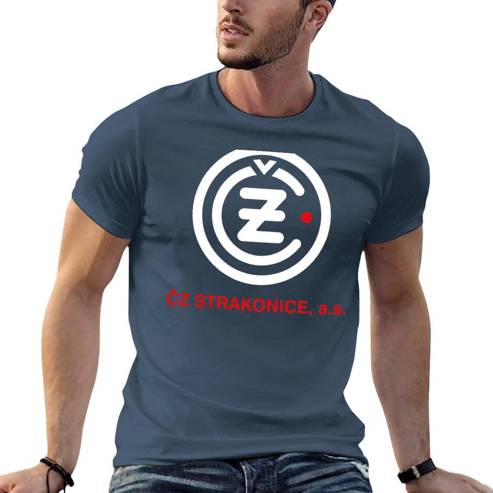 Esk Zbrojovka Strakonice Cz Motorcycle Logo Tshirt Lightweight Basic Short Sleeve Shirt S
