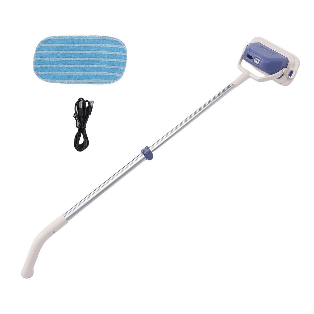 Electric Window Cleaner Removable Head Telescopic Pole 180 Degree Angle Adjustable Rechargeable Cordless Window Wiper for Glass