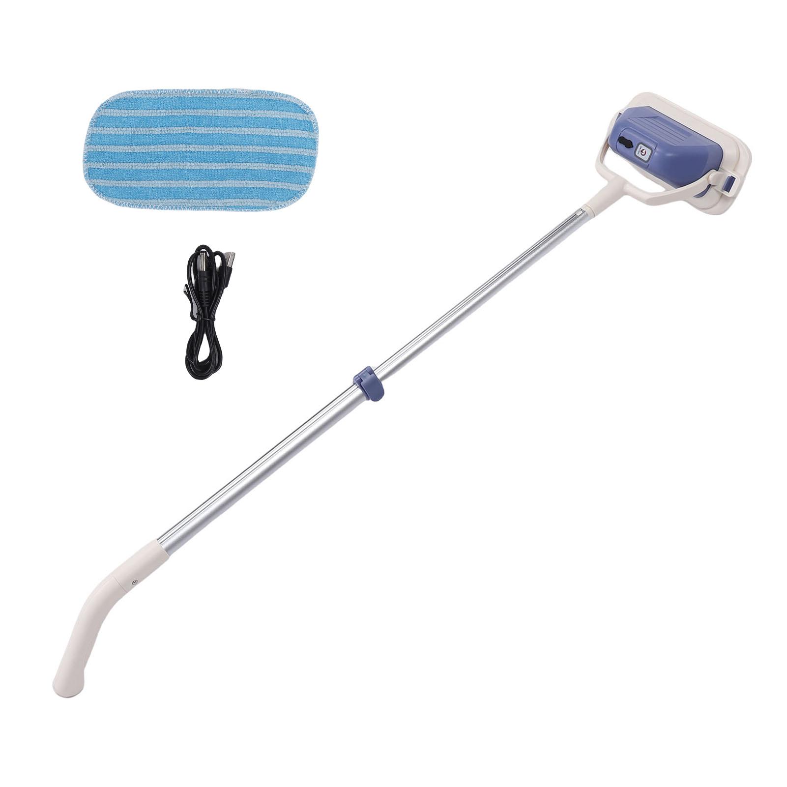 

Электрический очиститель окон Съемная головка Телескопическая штанга Регулируемый угол 180 градусов Перезаряжаемый Беспроводной стеклоочиститель для стекла синий