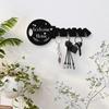 1 PCS Creative Porch Keychain Bohemian Style Country Wooden Key Hook Creative Porch Keychain Craft Hook