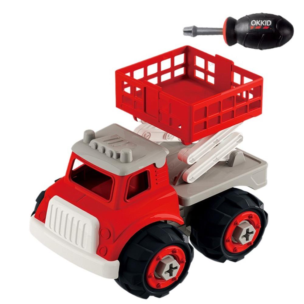 Puzzle Disassembly Assembly Car Toys Take Apart DIY Assembly Firetruck  Xmas Gifts