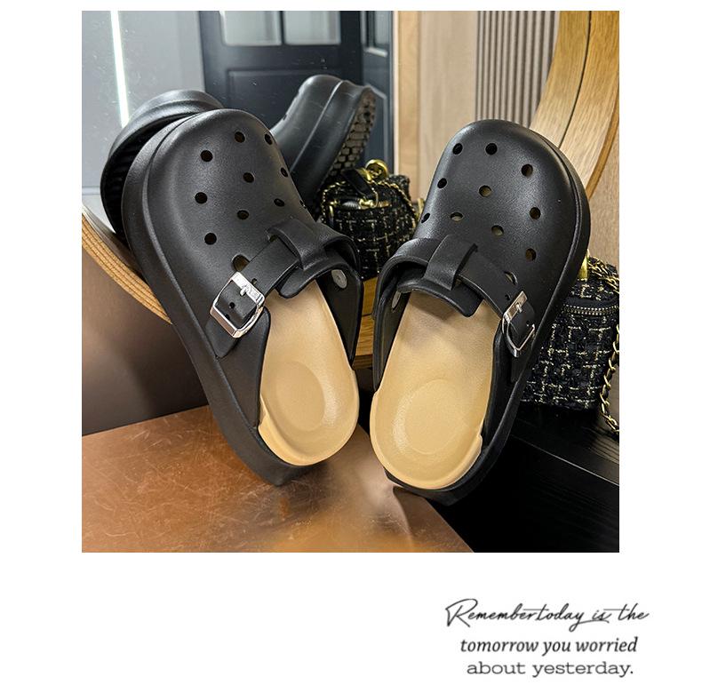 2026 Women's Summer EVA Closed-Toe Half-Slippers - Non-Smelly, Versatile, Fashionable Outdoor Footwear
