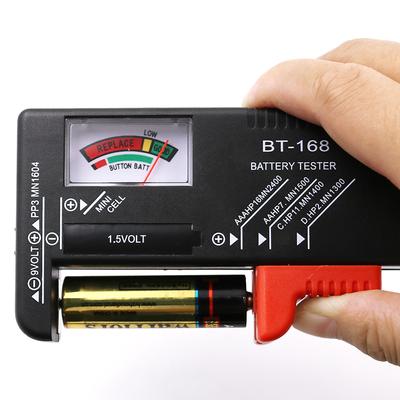 BT-168 AA/AAA/C/D/9V/1,5V baterie Univerzální knoflíková baterie Barevně kódovaný měřič Indikace Volt Tester Checker BT168 Power